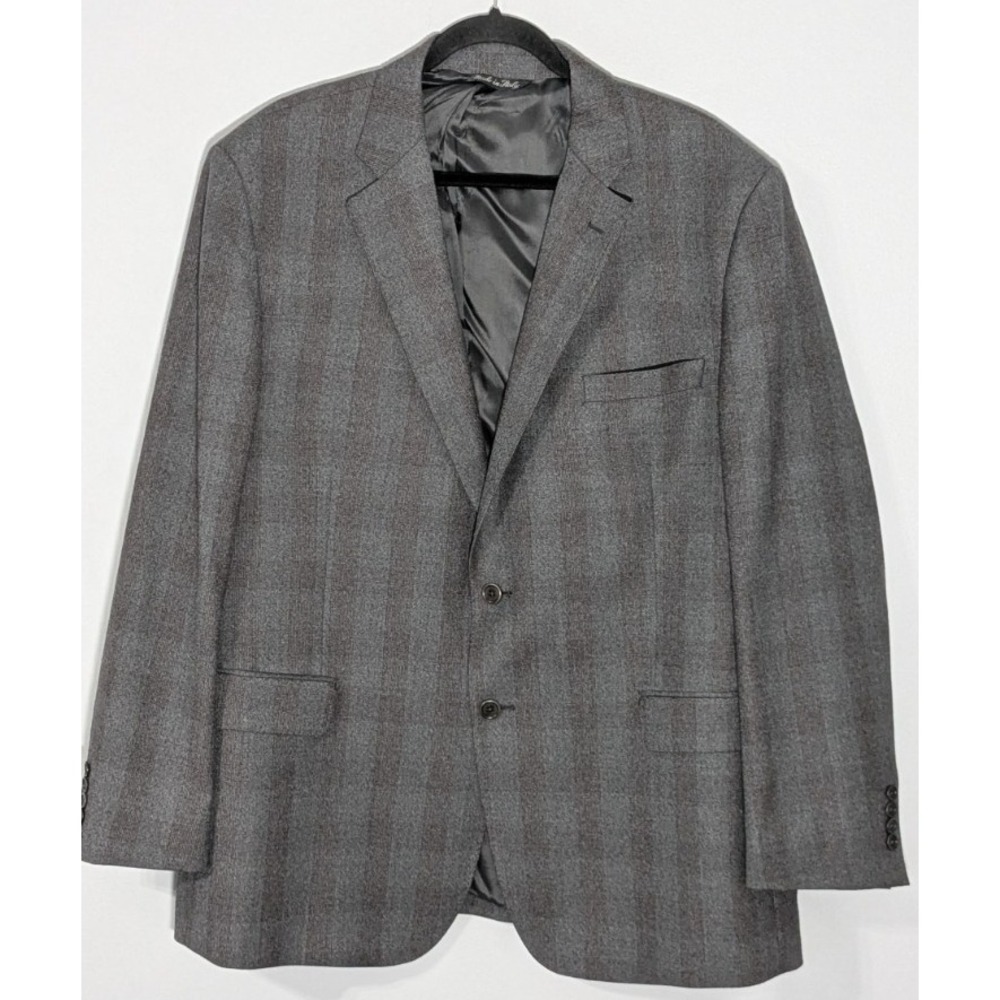 Alberto Zimni Signature Reda Super 110s Italian Wool Blazer Size 48R Made Italy
